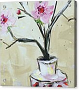 Cherry Blossom Stems Acrylic Print