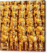 China 10 Mkm2 Collection - Gold Buddhist Statues Acrylic Print