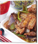Chinese Food Specialty - Twice-cooked Pork Acrylic Print