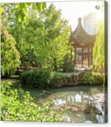 Chinese Garden In Vancouver Acrylic Print