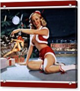Christmas Pinup By Bill Medcalf Art Old Masters Xzendor7 Reproductions Acrylic Print