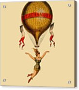 Circus Lady With Balloon Acrylic Print