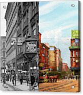 City - Kansas City Mo - Meet Me At The Junction 1906 - Side By Side Acrylic Print