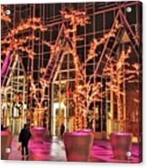 City Lights At Christmas Acrylic Print