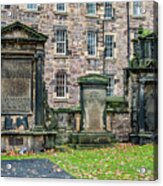 City Of Edinburgh Scotland - Ancient Cemetary Acrylic Print