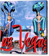 City Of Las Vegas Sign Post Card Acrylic Print