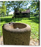 Classic Chicago Park Water Fountain Acrylic Print