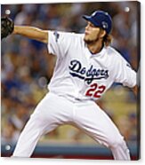 Clayton Kershaw Acrylic Print