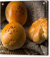 Close-up Of Bread No Table Acrylic Print