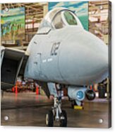 Close up of Grumman F14 Tomcat in Hanger 79 Ford island Hawaii 