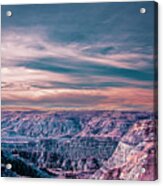 Cloud Over The Badlands Acrylic Print