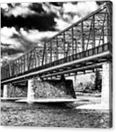 Clouds Over The New Hope Lambertville Bridge Acrylic Print