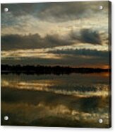 Cloudy Swannee Upper Niagara Sunset Acrylic Print