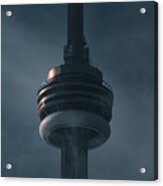 Cn Tower In The Mist Acrylic Print