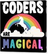 Coders Are Magical Acrylic Print