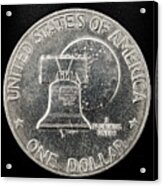 Coin Collecting - 1776-1976 Ike Eisenhower Dollar Liberty Bell Side Acrylic Print