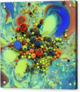 Colorful Artistic Abstract Background  Painting Acrylic Print