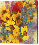 Colorful Coreopsis Bouquet Acrylic Print