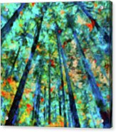 Colorful Forest #1 Acrylic Print