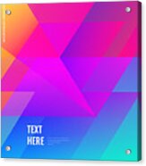 Colorful Geometric Background Acrylic Print