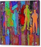Colorful Jazz Band Acrylic Print