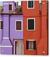 Colors Of Burano Italy No. 7 Acrylic Print