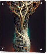 Colossal  Gnarled  Tree  Roots  Arcology  Megacity  Detai  C4c8c68e  146a  47fa  B6af  Eb1f842e511e Acrylic Print