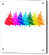 Colourful Trees Acrylic Print