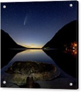 Comet And Lake Willoughby Acrylic Print