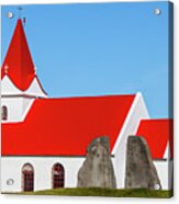 Concrete Church Of Iceland Acrylic Print