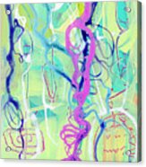 Contemporary Abstract - Crossing Paths No. 2 - Modern Artwork Painting No. 3 Acrylic Print