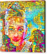 Contemporary Audrey Hepburn 20200921 V2 Acrylic Print