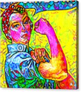 Contemporary Rosie The Riveter 20200903 Acrylic Print