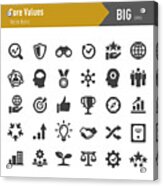 Core Values Icons - Big Series Acrylic Print