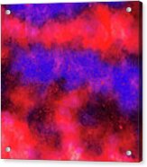 Cosmic Escapade 1 - Contemporary Abstract - Abstract Expressionist Painting - Red, Blue, Purple Acrylic Print