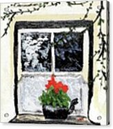 Cottage Window Acrylic Print