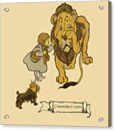 Cowardly Lion Of Oz Acrylic Print