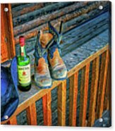 Cowboy Relaxation Artistry Acrylic Print
