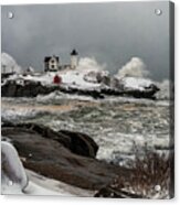 Crashing The Nubble Acrylic Print