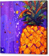 Colorful Pineapple - Tropical Fruit Acrylic Print