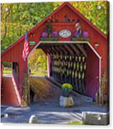 Creamery Covered Bridge West Brattleboro Vermont Acrylic Print