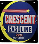 Crescent Gas Vintage Sign 2 Acrylic Print