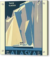 Cruise Alaska Vintage Travel Poster Acrylic Print