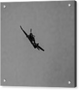 Curtiss Tp-40 Warhawk  -bw002 Acrylic Print