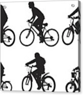 Cycling Group Acrylic Print