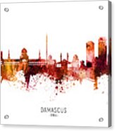 Damascus Syria Skyline #74 Acrylic Print