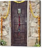 Dark Brown Door Acrylic Print