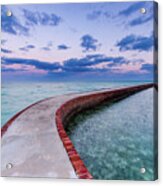 Dawn Over Water Trail - Dry Tortugas National Park Acrylic Print