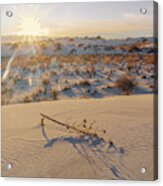 December 2020 White Sands Sunset Acrylic Print