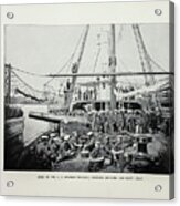 Deck Of The U. S. Gunboat Mendola R1 Acrylic Print